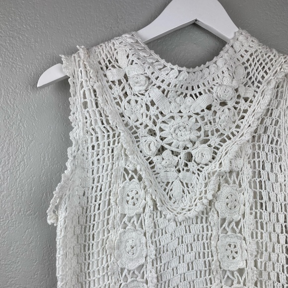 Anthropologie Crochet Dress- White - Picture 8 of 10